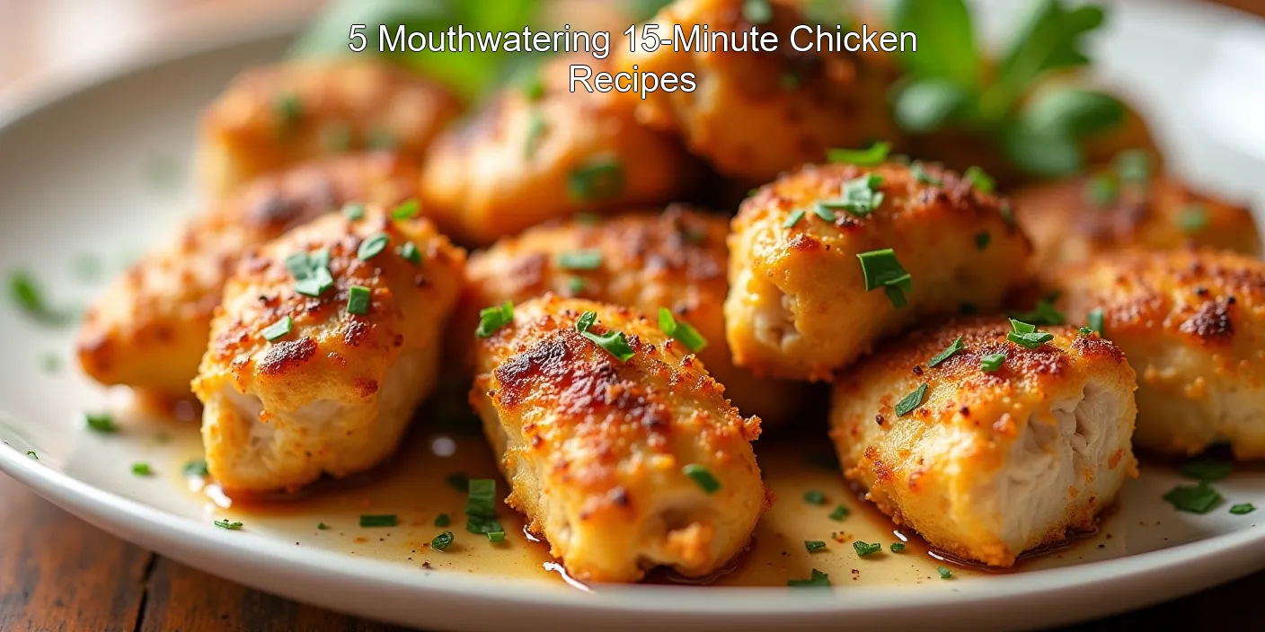 5 Mouthwatering 15-Minute Chicken Recipes