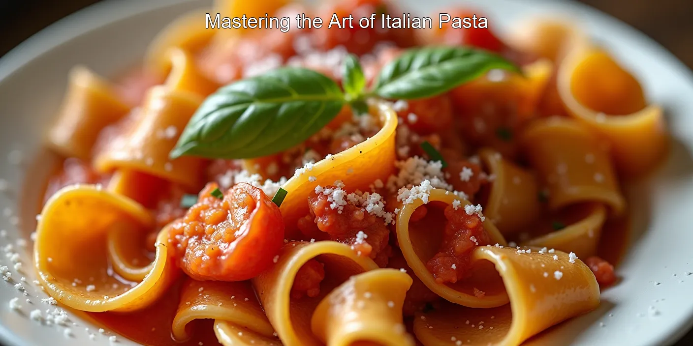 Mastering the Art of Italian Pasta