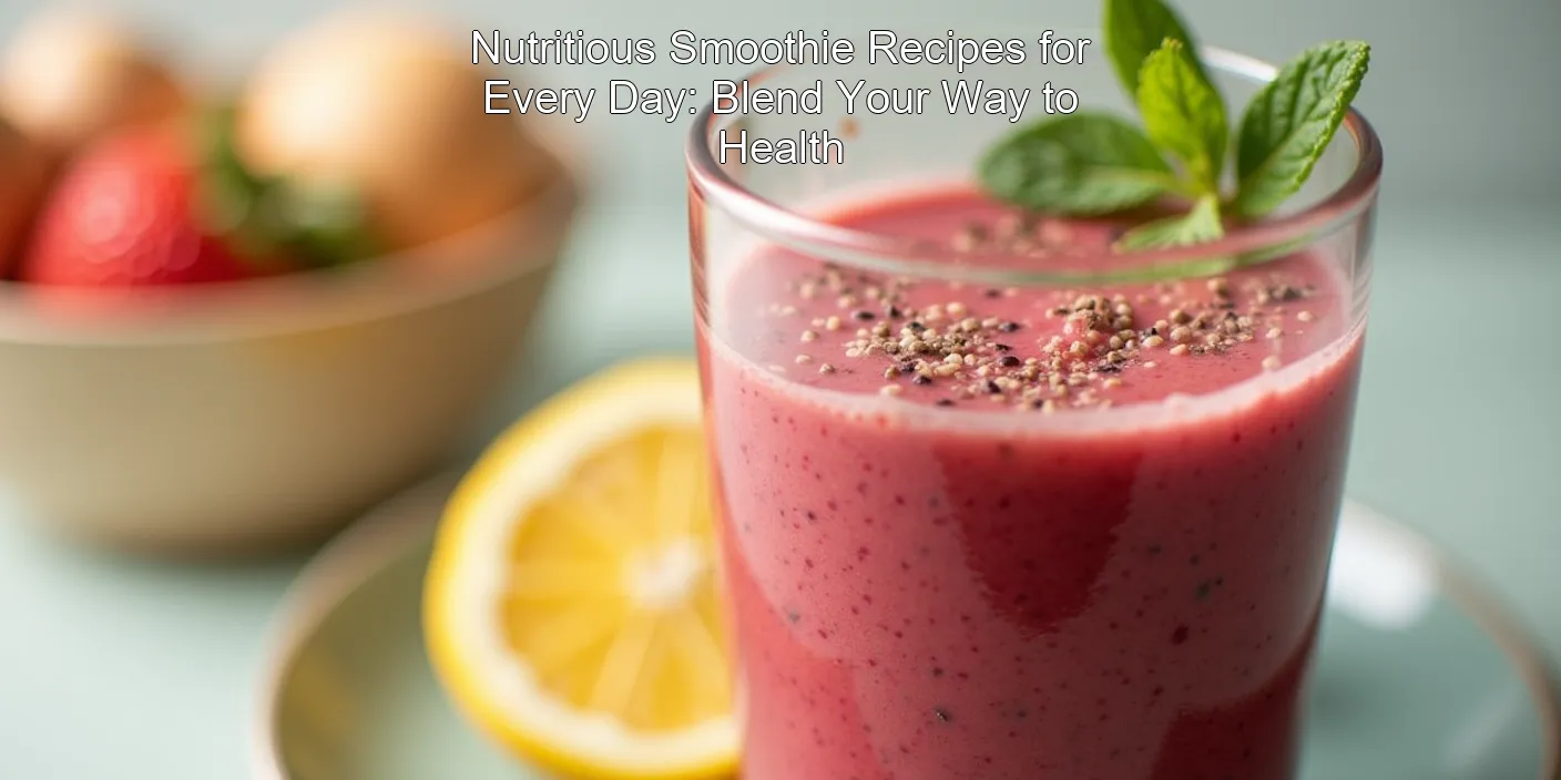 Nutritious Smoothie Recipes for Every Day: Blend Your Way to Health