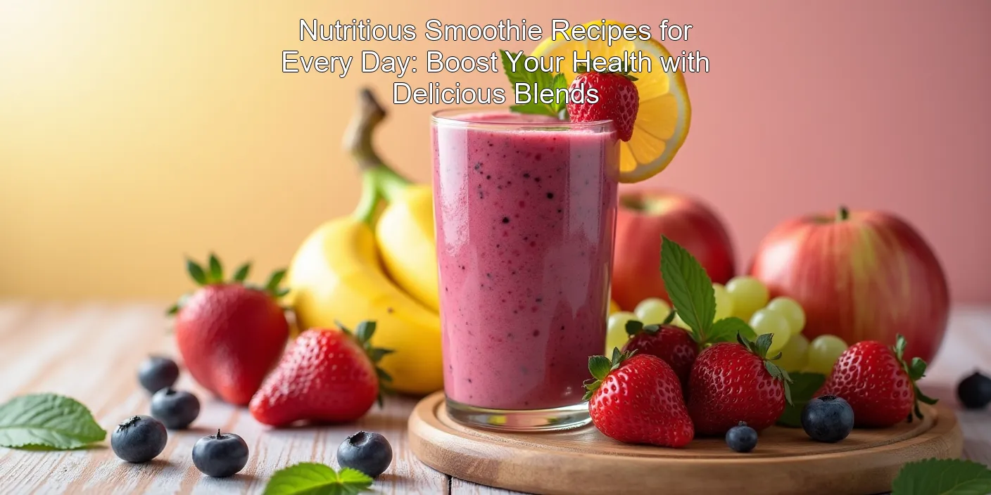 Nutritious Smoothie Recipes for Every Day: Boost Your Health with Delicious Blends